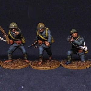 Imperial Japanese Special Naval Landing Force riflemen(10)  | 3D Printed Miniatures in 1:56 Scale Various Scales