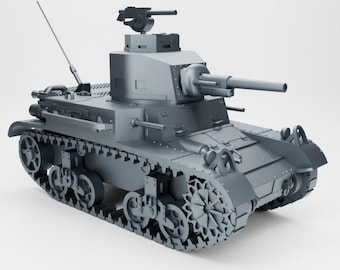 Light Tank M2A4  – 3D Printed Resin Miniature | Highly Detailed WWII Vehicle | Multiple Scales (1/72, 1/56, 1/48, 1/35)