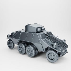 Steyr ADGZ Armoured Car (Germany, WW2)  – 3D Printed WWII Model – 28mm / 1:56 Scale for BA & Tabletop Wargames