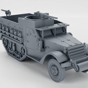 BA Battlegroup American M5 Halftrack (USA, WW2)  3D Printed Various Scales