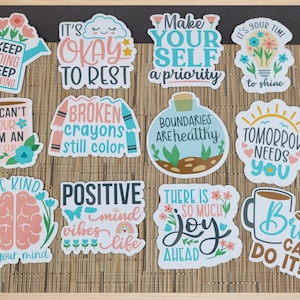 Mental Health Magnets | Self Care Magnets | Affirmation Magnets | Fridge Magnet | Mental Health Matters | Self Love | Refrigerator Magnet