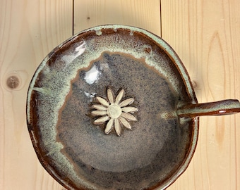 Handmade pair ceramic mugs