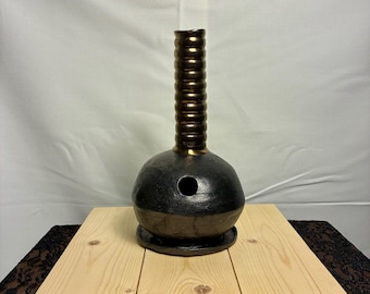 Handmade ceramic cannabis vase
