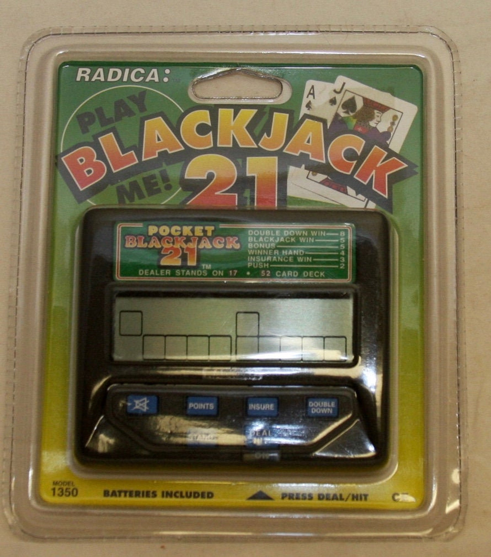 Vintage Electronic Blackjack 21 by Radica NEW IN BOX Etsy