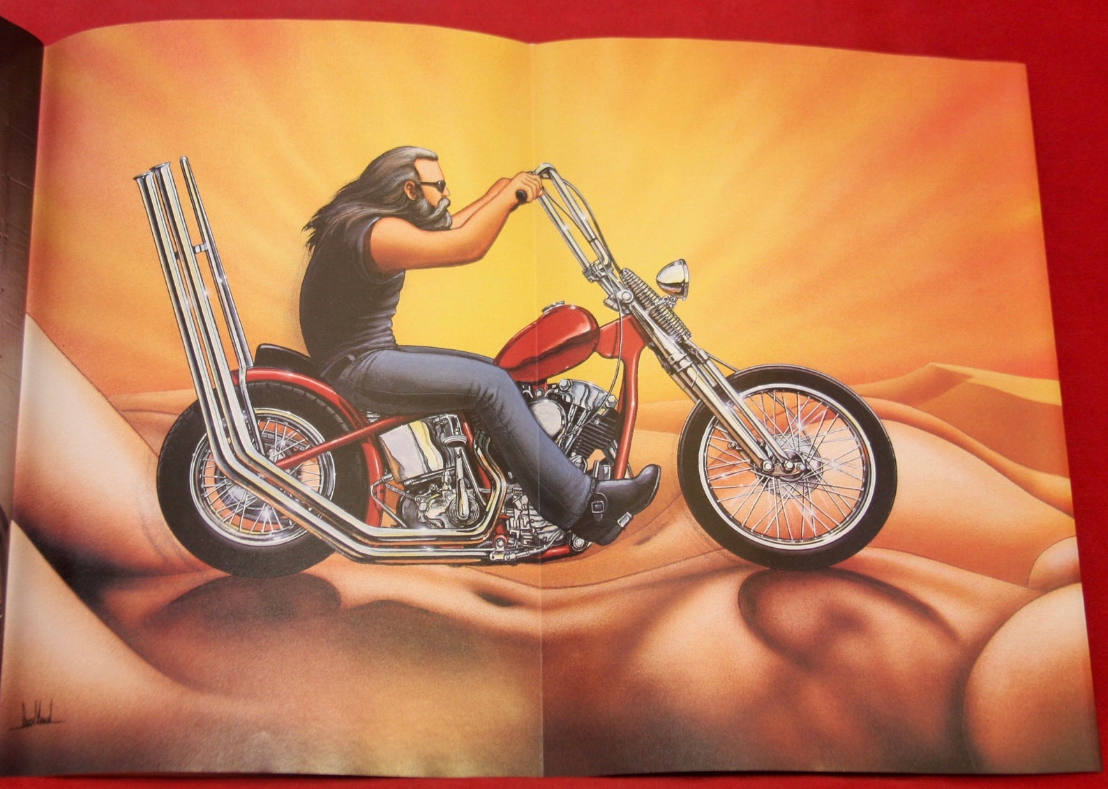 Easyriders Magazine 1993 June 240 David Mann Centerfold Near Etsy