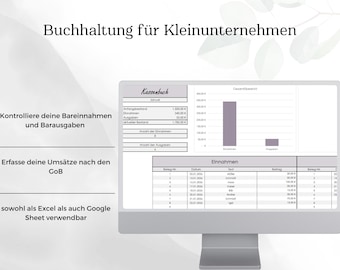 Kassenbuch I EUR, Buchhaltung, Bareinnahmen und Ausgabenrechner für kleine Unternehmen,Small Business,Anfängerfreundlich,13Tabs,grau-altrosa