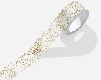Golden Strawberry Thief Biodegradable Washi Tape