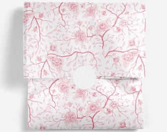 Cherry Blossom Pink Floral Compostable Tissue Paper