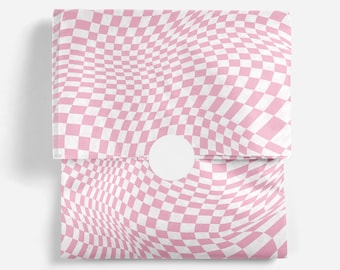 Pink Checker Tissue Paper: Psychedelic Gift Wrap