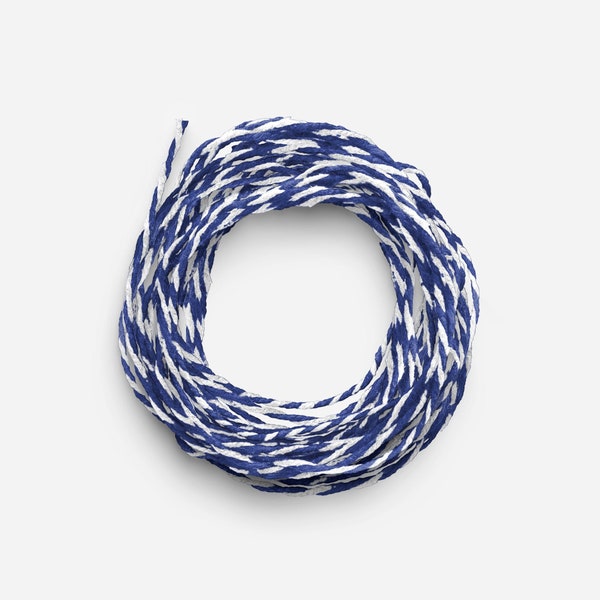 Ficelle biodégradable bleu hiver | Compostable durable respectueux de l'environnement | Corde Ruban Corde Emballage Cadeau Baker's Twine | Rouge Vert Jaune Gris