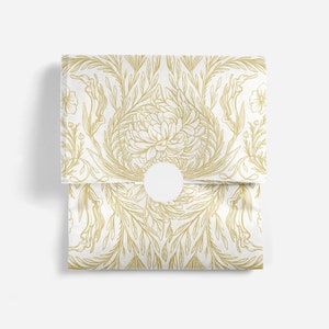 Gold Tissue Paper Biodegradable Tissue Paper Recycled Tissue Paper Holiday Floral Tissue Paper Eco Friendly Patterned Tissue Paper Gold