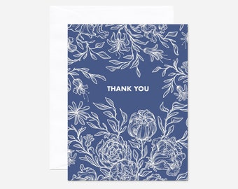 Thank You Greeting Card | Sustainable Eco-Friendly Recyclable Compostable Stationery | Blank Inside | With Matching Envelope | Thanks Card