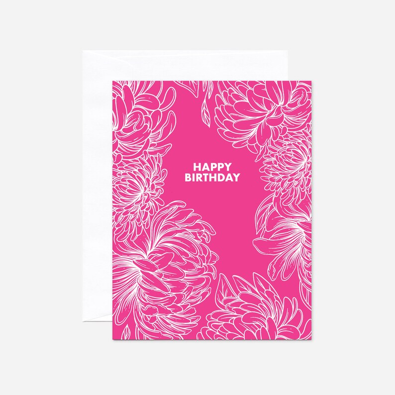 Happy Birthday Card Best Friend Birthday Card Mom Birthday Card Sister Birthday Card Compostable Eco-Friendly Birthday Gifts for Her image 1