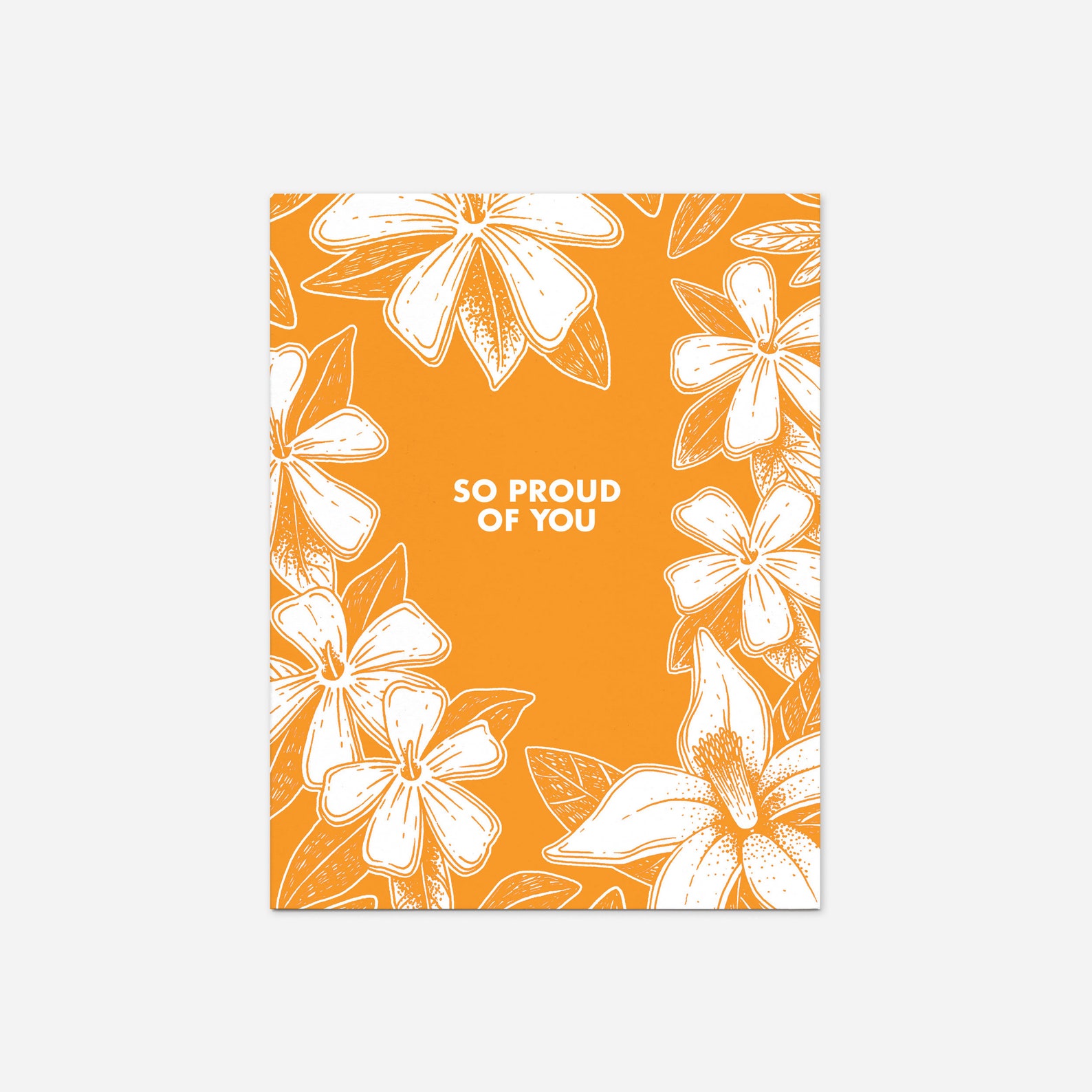 So Proud of You Greeting Card: Eco-friendly Floral Congratulations - Etsy