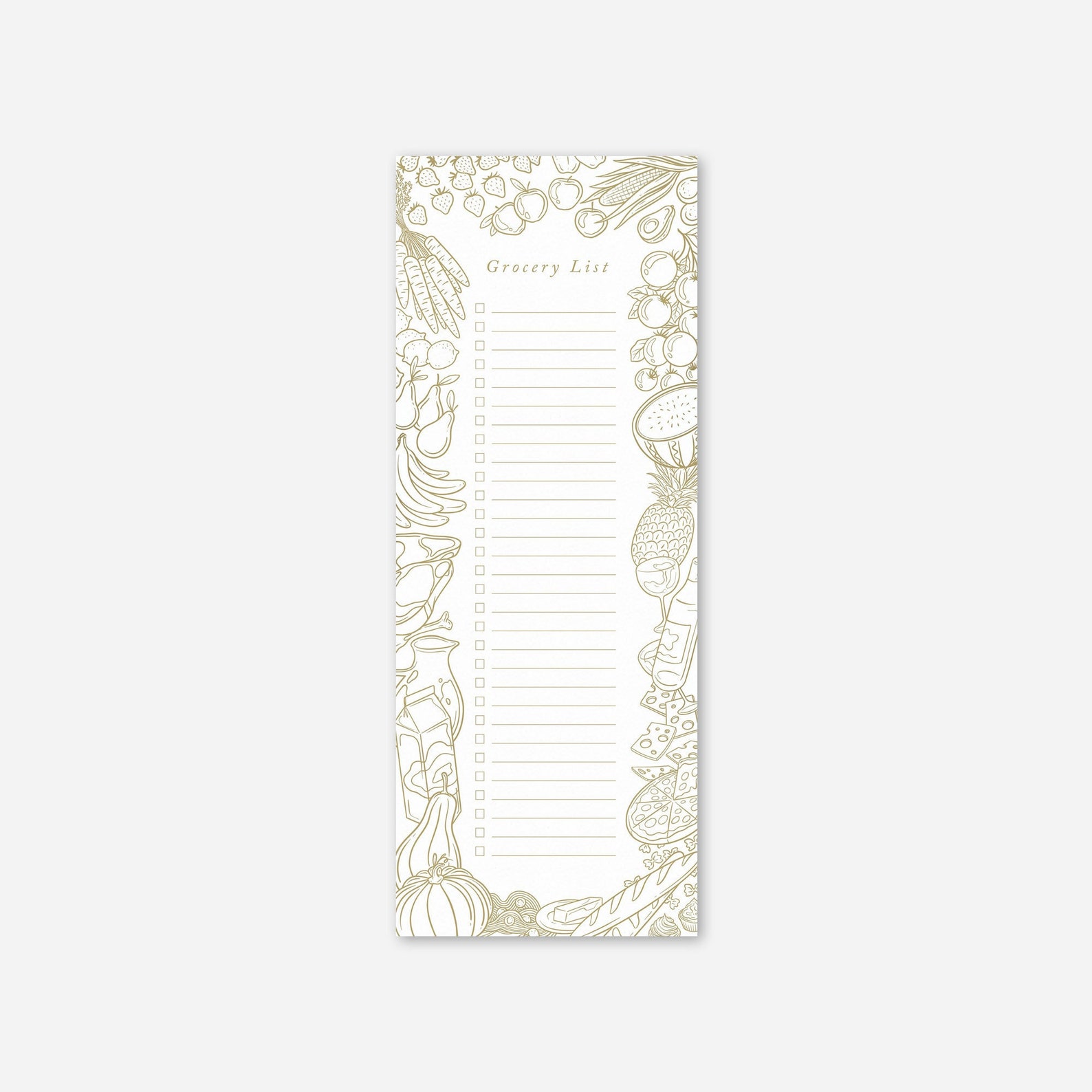 Grocery List Magnetic Notepad