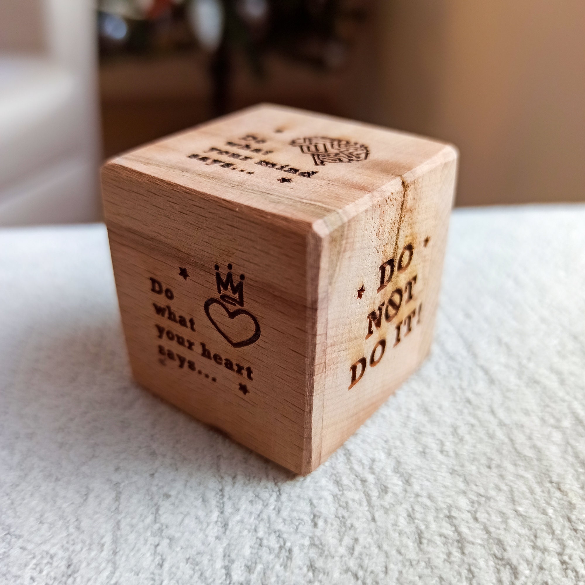 Fortune Telling Dice personalized Gift Fate Cube Gift for Etsy