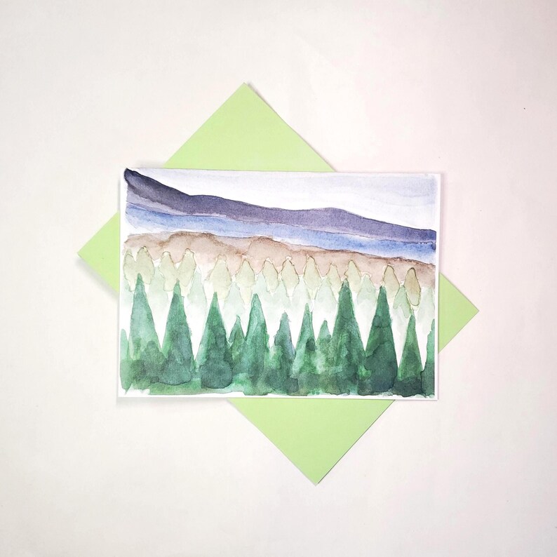 Handmade Watercolor Multi Occasion Greeting Card - Blank Inside ...