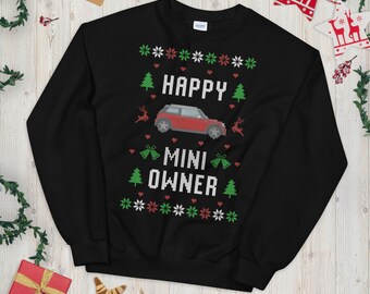 mini cooper christmas jumper