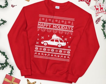 Honda Crv Lelijke Kersttrui Happy Holidays Unisex Sweatshirt