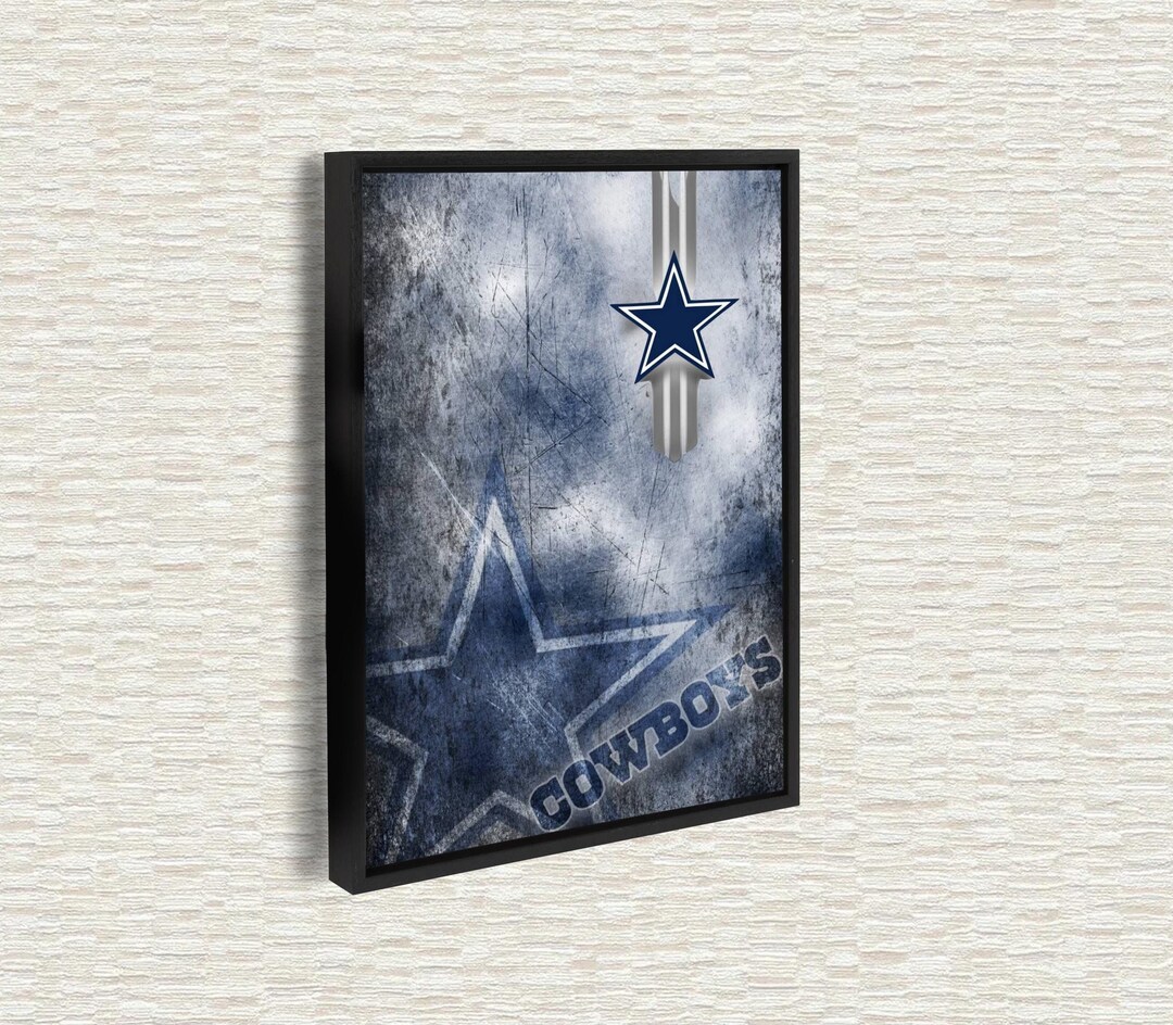 Dallas Cowboys Home Decor, Man Cave Gift, Dallas Cowboys Wall Art, Gift ...