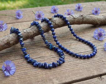 Lapis Lazuli Necklace, Anklet, Bracelet, gemstone blue Choker