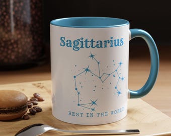 Sagittarius Mug, Sagittarius Zodiac Sign Cup, Astrology Gift, Constellation Mug, Celestial Sagittarius Season Gift, Birthday Gift
