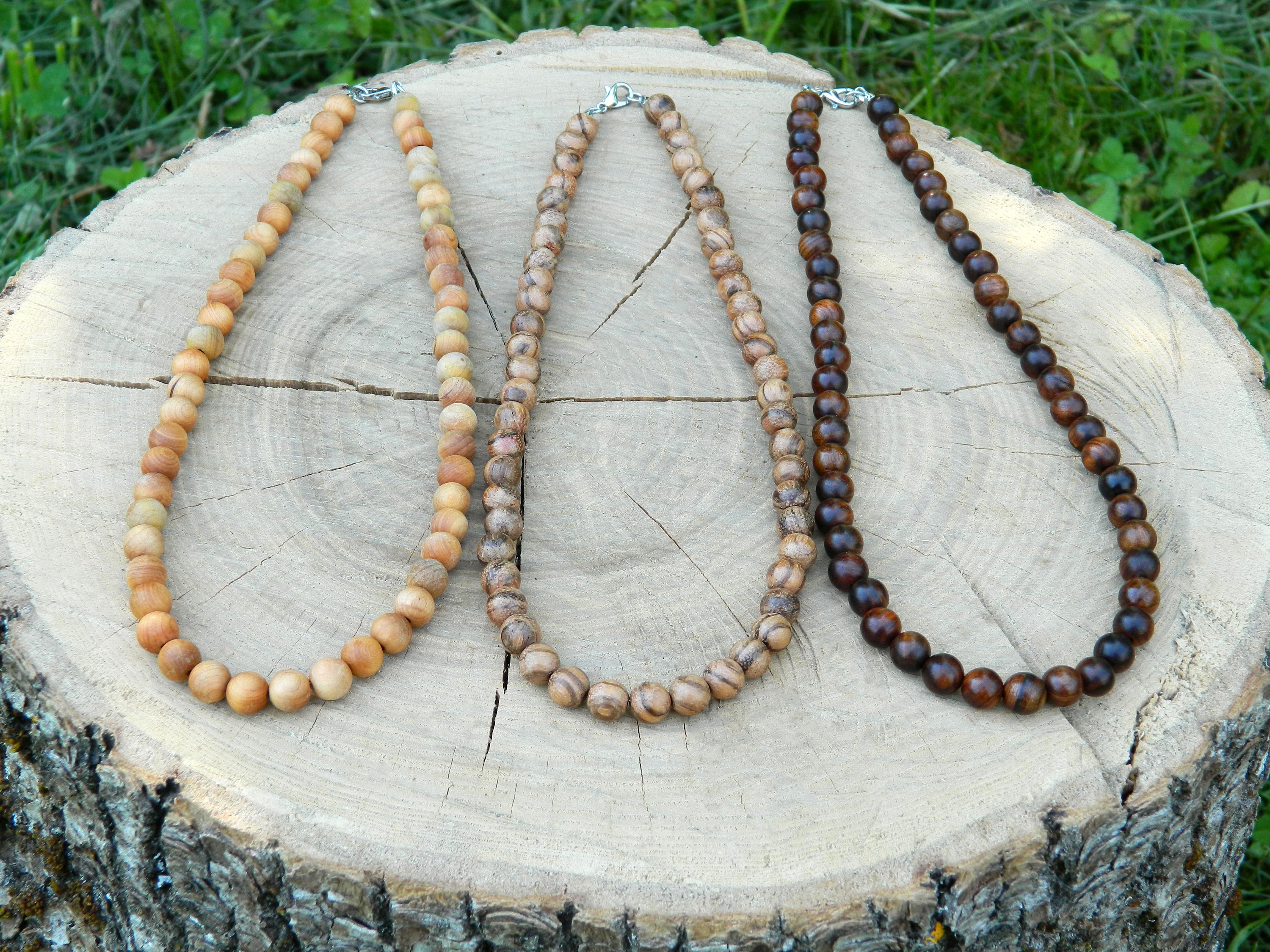 ネックレス・チョーカー SK8ER ROCK Pearl Points Wooden Beads Necklace Wood sk8errock KR l 스케이터락