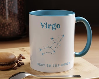 Virgo Mug, Virgo Zodiac Sign Coffee Cup, Astrology Gift, Constellation Coffee Mug, Celestial Virgo Season Gift, Birthday Gift