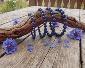 Lapis Lazuli Armband, September Dezember Geburtsstein blaues Armband