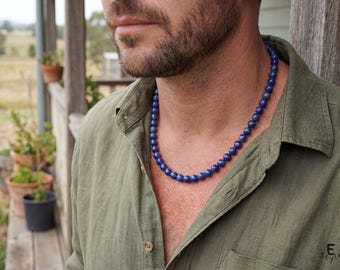 Lapis Lazuli Necklace, Lapis Lazuli Anklet, Lapis Lazuli Bracelet, blue necklace, September Birthstone