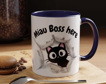 Cute cat mug, cat lover mug, funny mug for cat owner/ cat mum/cat dad, Cat Lover Gift. Gift for Cat Lovers