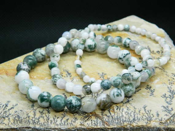 8mm Green Tree Agate With Buddha Natural Agate Stone Bracelet: Buy 8mm  Green Tree Agate With Buddha Natural Agate Stone Bracelet Online in India  on Snapdeal