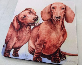 Dachshund Dogs Coaster