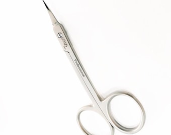 RHMBeauty Professional Curved Cuticle Scissors | Manicure Tool | Precision Sharp Nail Care for Salon & Home Use | Japanese Stainless Steel