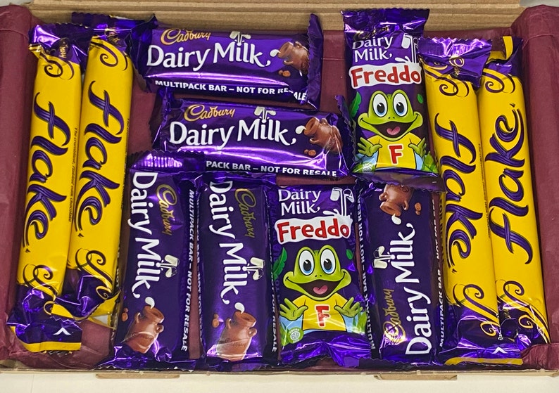 Letterbox Gift. Cadbury Personalized message Birthday chocolate box