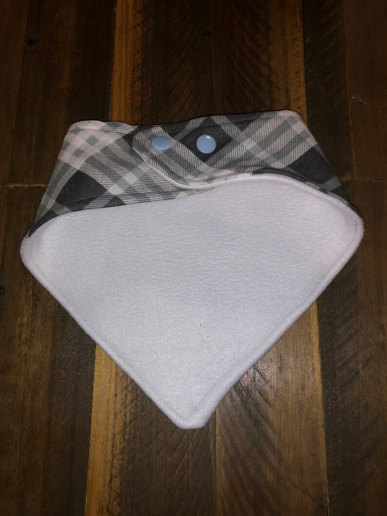 Plaid bandana bib baby shower gift baby drool baby