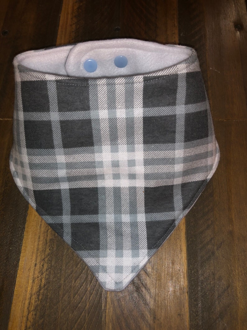 Plaid bandana bib baby shower gift baby drool baby