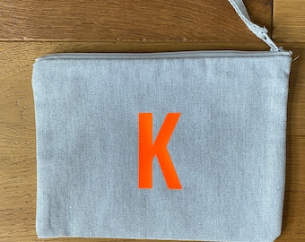 Shopper Tasche Mini Bag Netztasche Initialen individuell personalisiert recycelter Stoff Bio Baumwolle