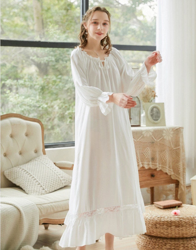 Vintage Women Peignoir Nightgown Long Nightgowns Sleepwear | Etsy