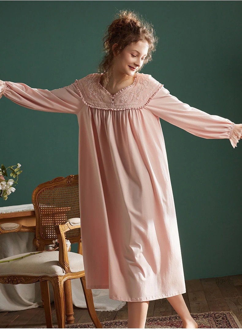 old lady nightgown