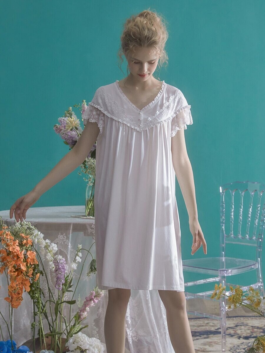 long sleeve fleece nightgown