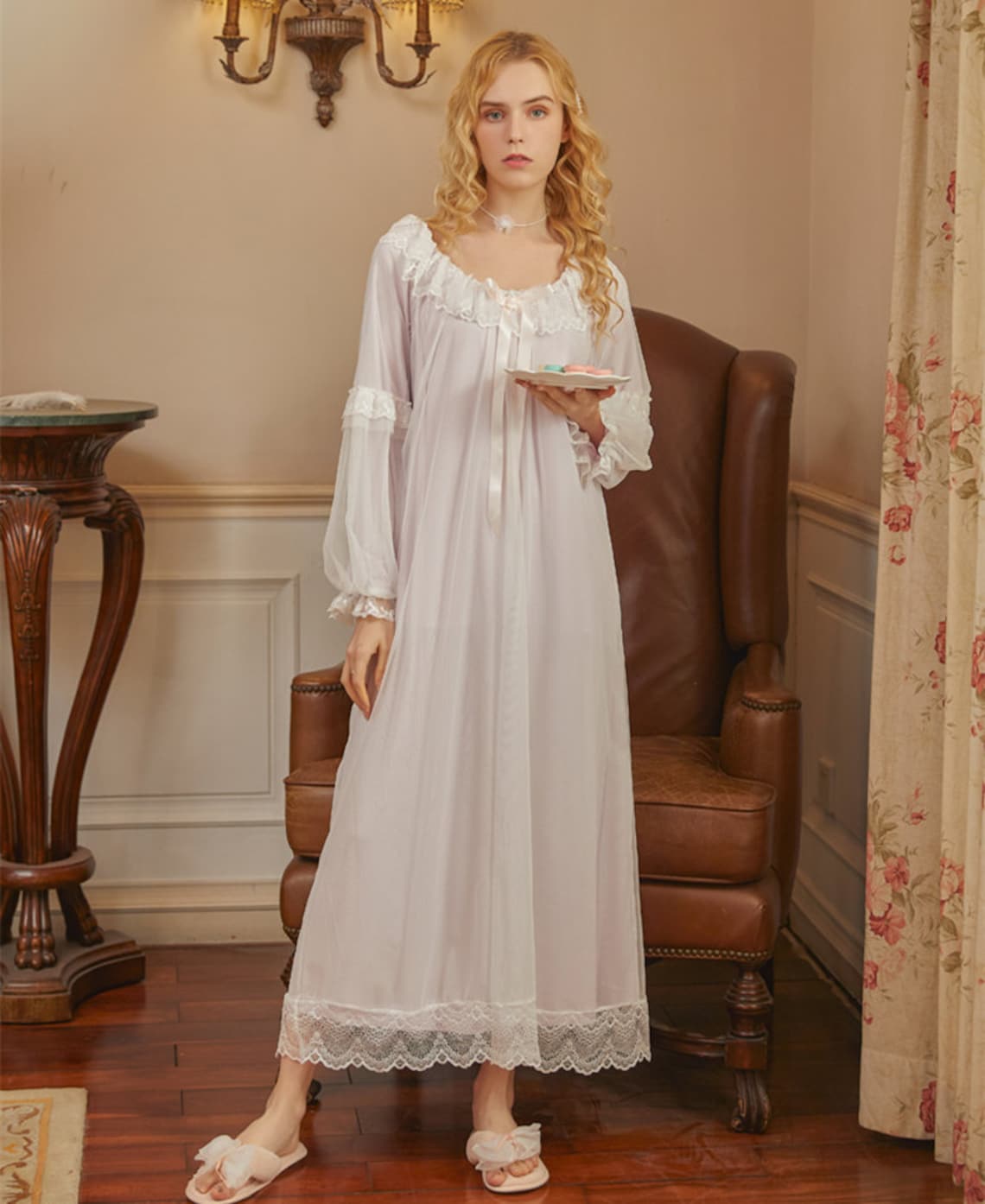 Victorian Nightgown Chemise Vintage Women Nightgown Plus Size Etsy
