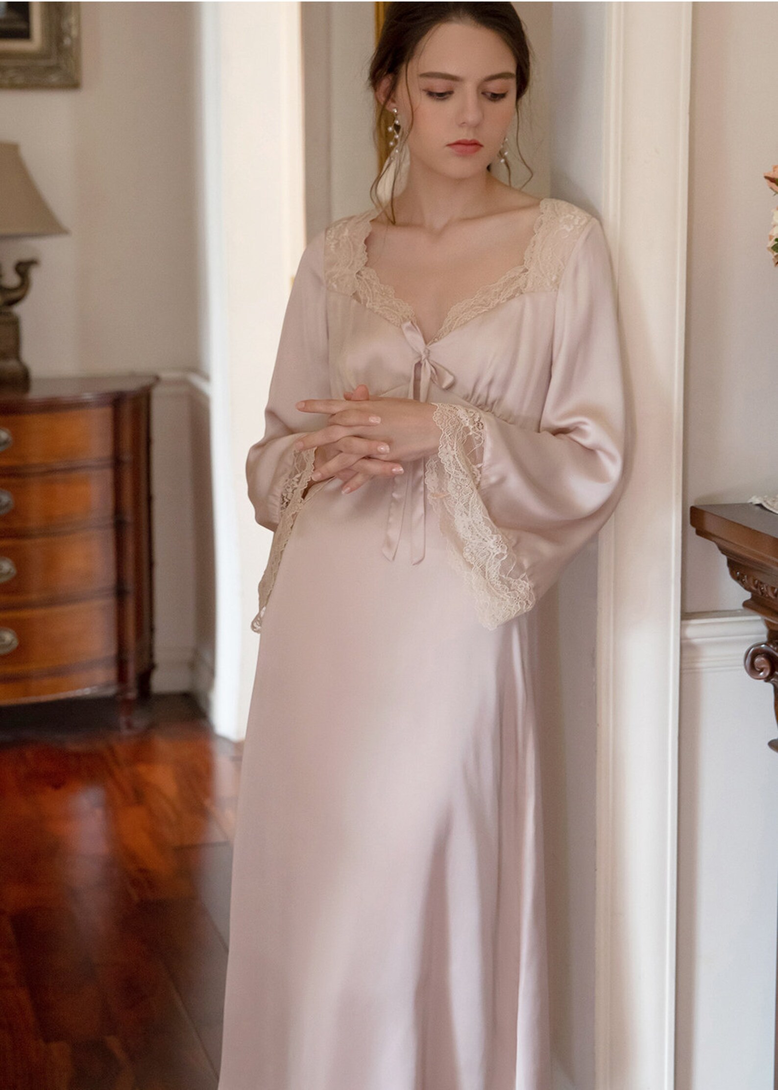 Victorian Romantic Nightgown Nightdress Vintage Nightgown Etsy