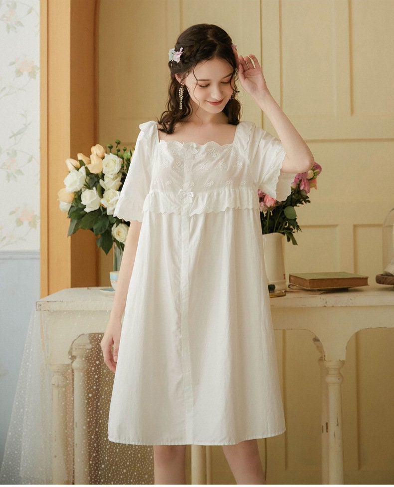 Vintage Cute Princess Style Nightgown Women Lace Nightgown Etsy