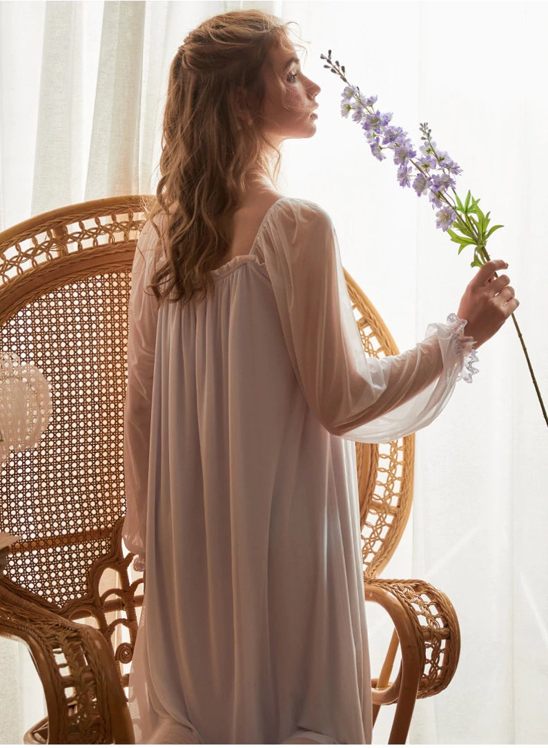 Vintage Princess Modal Long Nightgown Women Vintage Nightgown Etsy