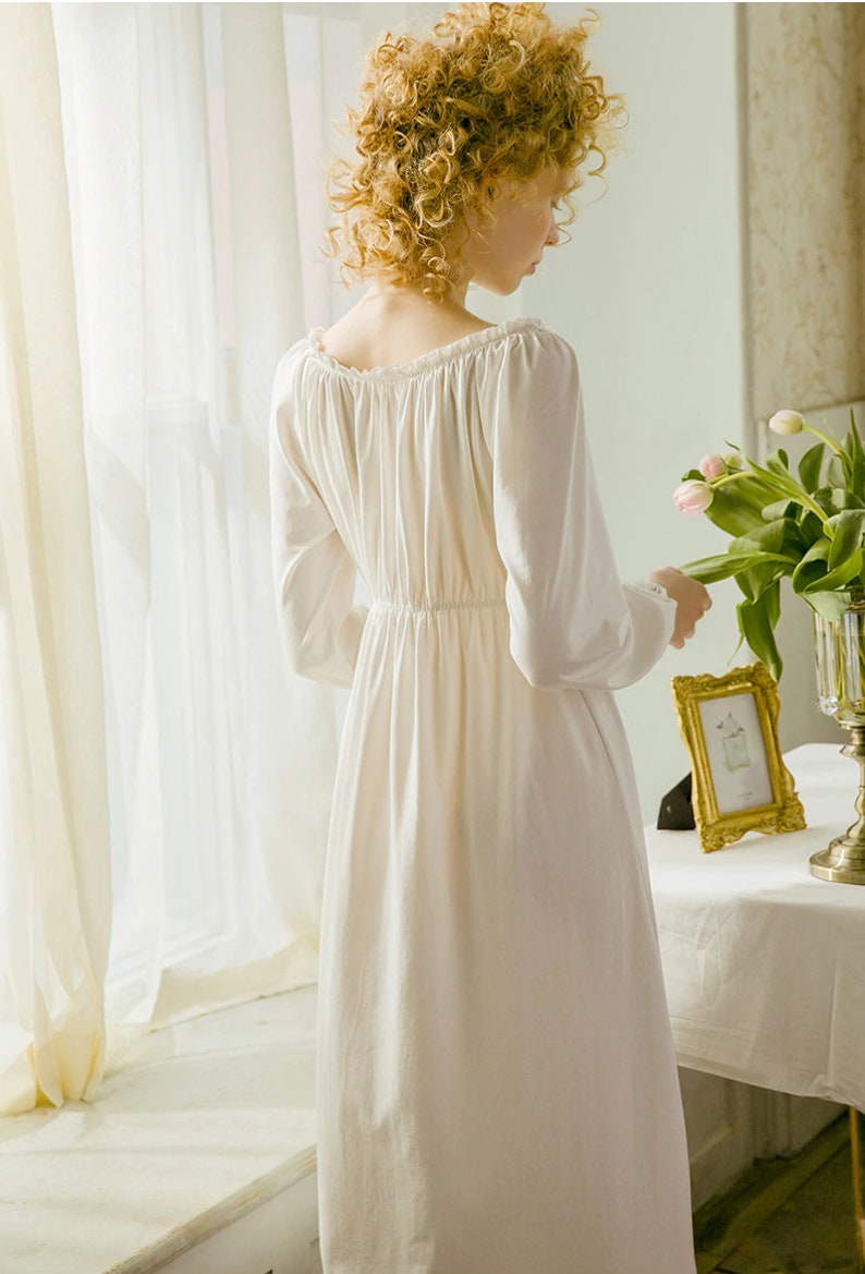 Victorian Vintage Cotton Nightgown Vintage Inspired Etsy