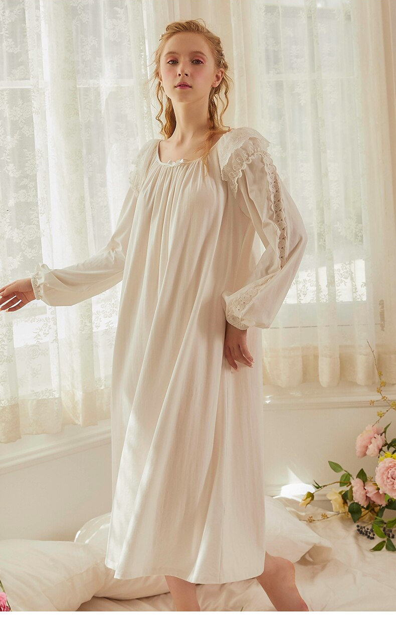 Victorian Vintage Cotton Nightgown Robe Women Victorian | Etsy