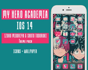 wallpapers Anime Icons For Apps Mha etsy