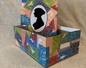 Jane Austen Box, Pride and Prejudice Box, Book Worm Gift