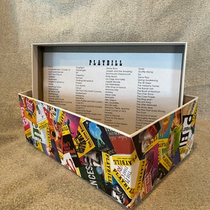 Custom Playbill Collage Box, Theater Keepsake Box see description for more details image 4